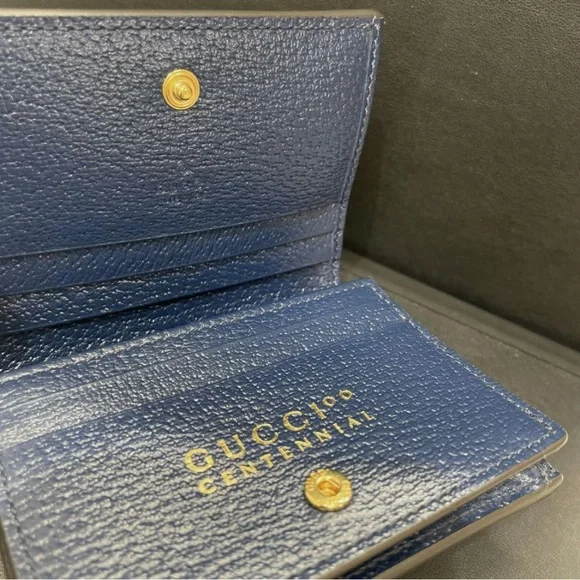Gucci GG Centennial Kaleidescope Bi-Fold Wallet 676297 Blue - Picture 8 of 10
